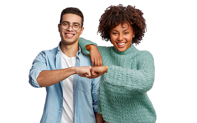 Friends Black White Woman Man Young Header 